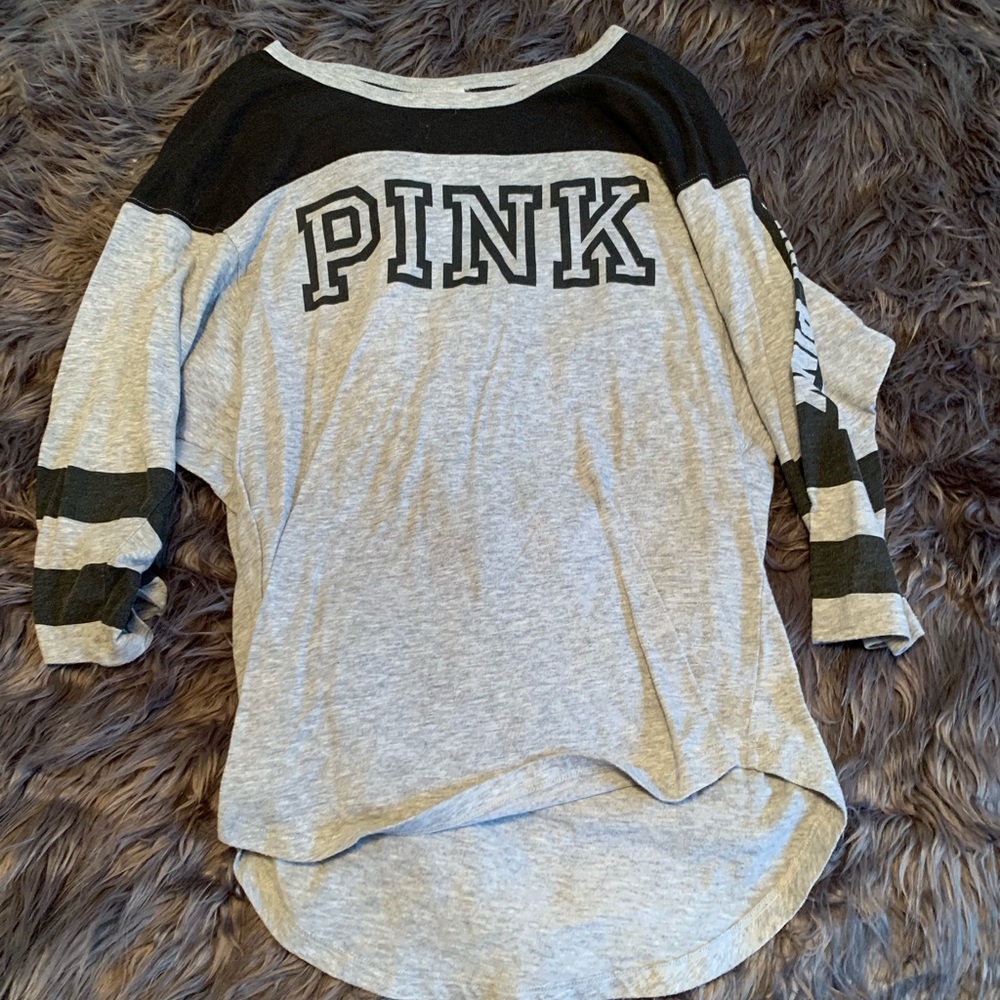 Pink quarter sleeve shirt